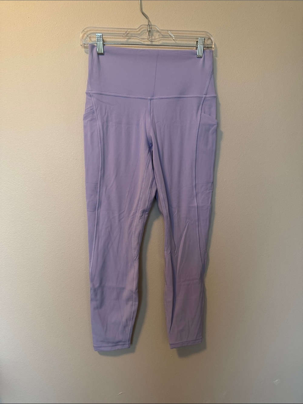 Lululemon Purple Leggings with Side Pockets